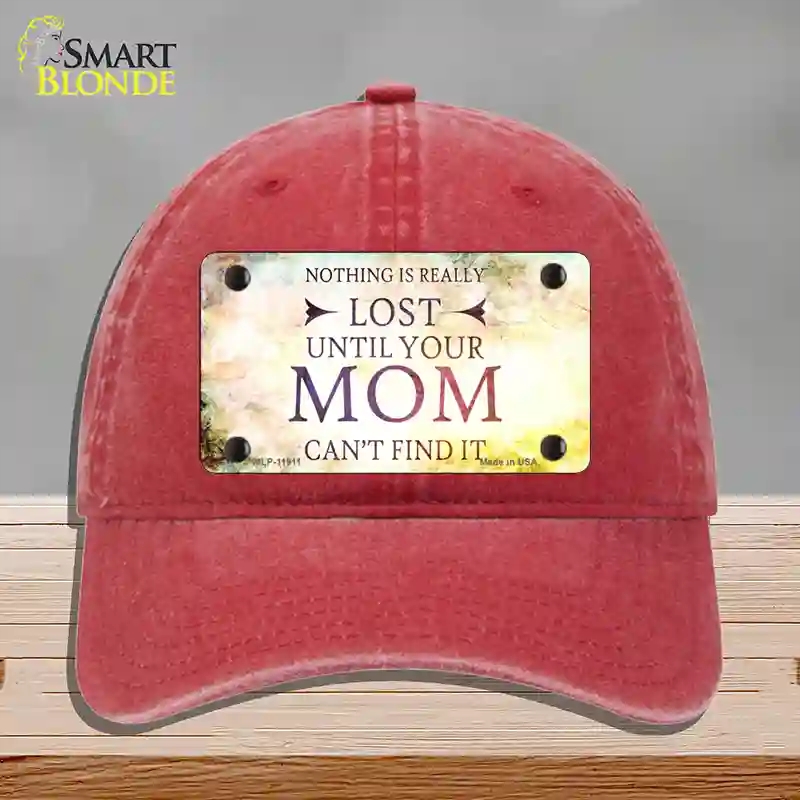 HAT13-MLP-11911 Nothing is Really Lost Novelty License Plate Hat, Unconstructed Cotton - Red