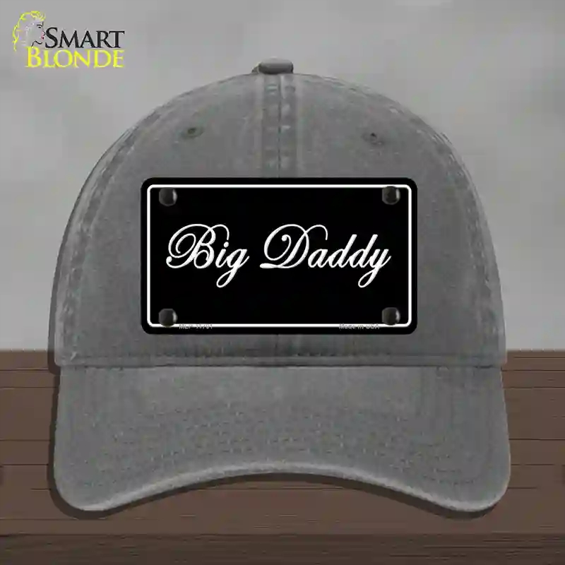 HAT08-MLP-11701 Big Daddy Novelty License Plate Hat, Unconstructed Cotton - Charcoal