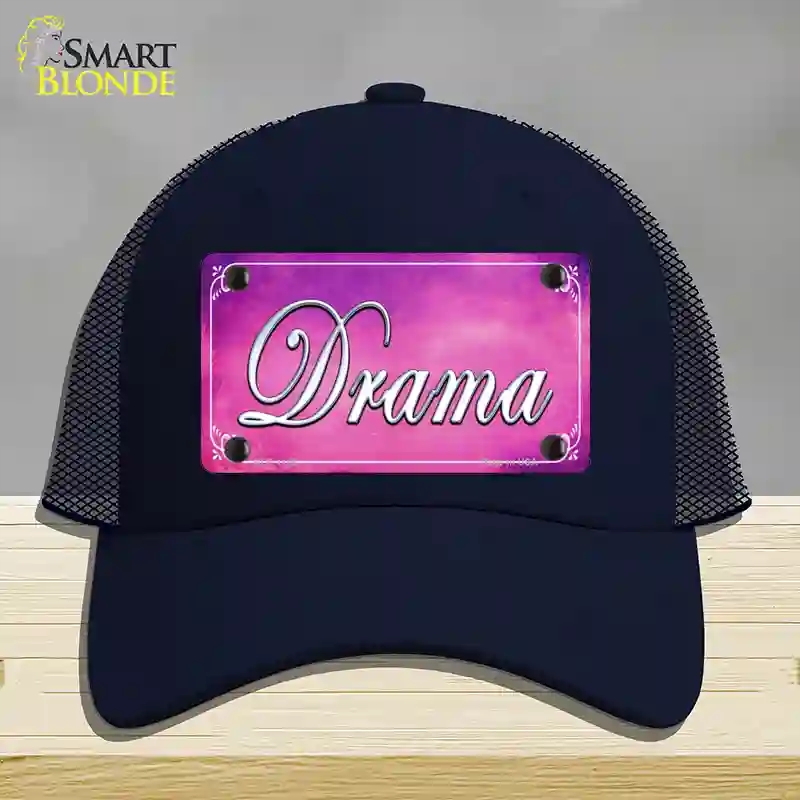 HAT16-MLP-1159 Drama Novelty License Plate Hat, Mesh - Navy