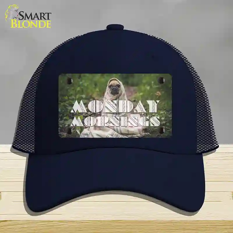 HAT16-MLP-11898 Monday Mornings Novelty License Plate Hat, Mesh - Navy