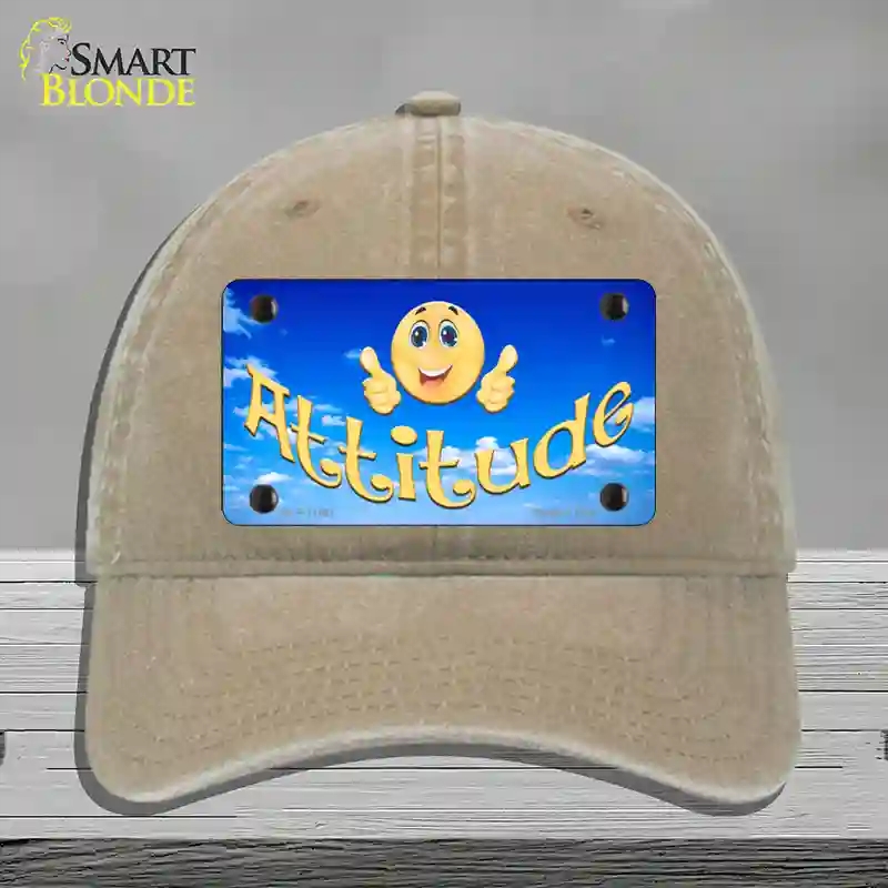 HAT09-MLP-11561 Attitude Novelty License Plate Hat, Unconstructed Cotton - Khaki