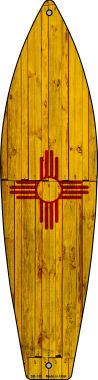 SB-130 New Mexico State Flag Novelty Surfboard Sign