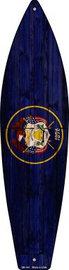 SB-143 Utah State Flag Novelty Surfboard Sign