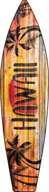 SB-173 Hawaii Sunset Novelty Surfboard Sign