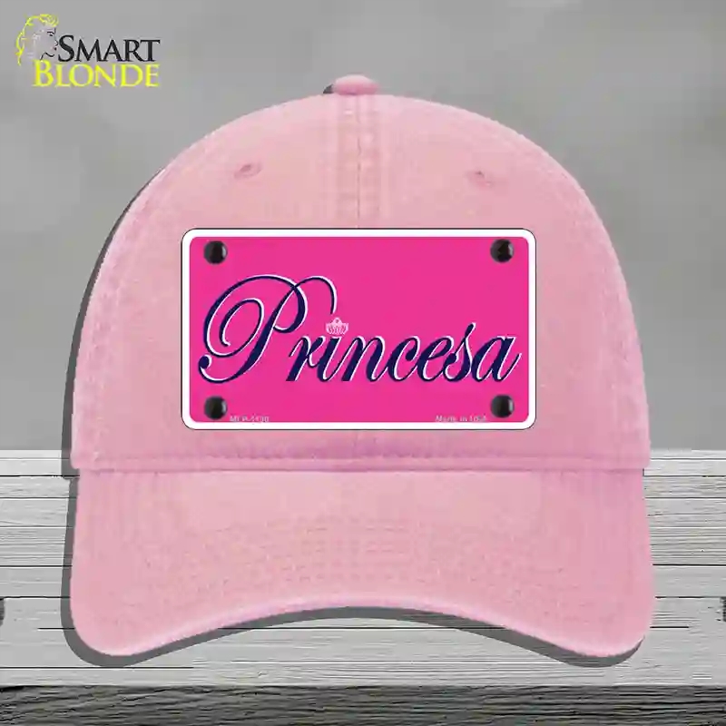 HAT12-MLP-1130 Princesa Novelty License Plate Hat, Unconstructed Cotton - Pink