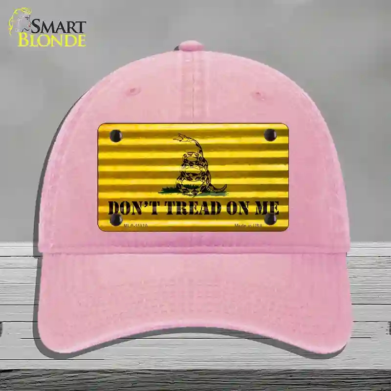 HAT12-MLP-11810 Dont Tread on Me Novelty License Plate Hat, Unconstructed Cotton - Pink
