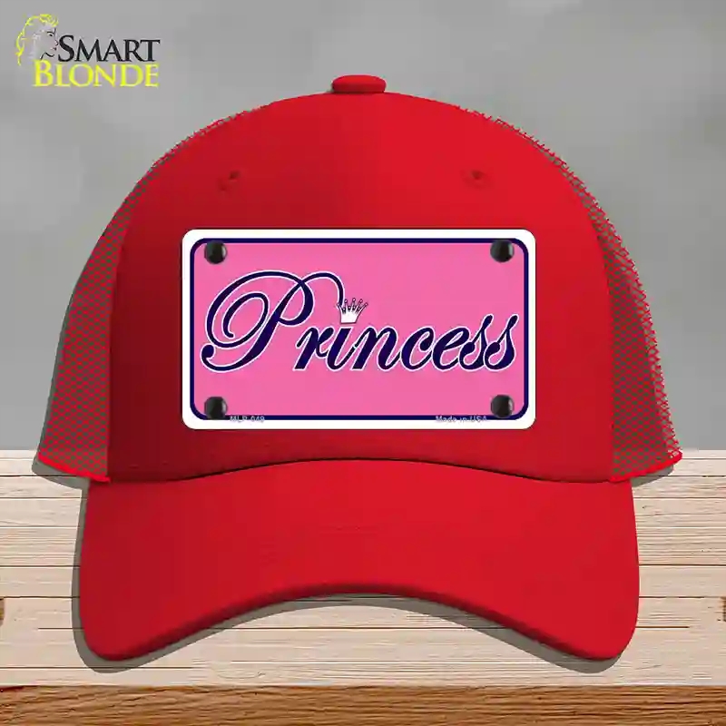 HAT17-MLP-049 Pink Princess Tiara Novelty License Plate Hat, Mesh - Red