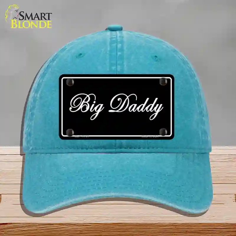 HAT10-MLP-11701 Big Daddy Novelty License Plate Hat, Unconstructed Cotton - Lake Blue