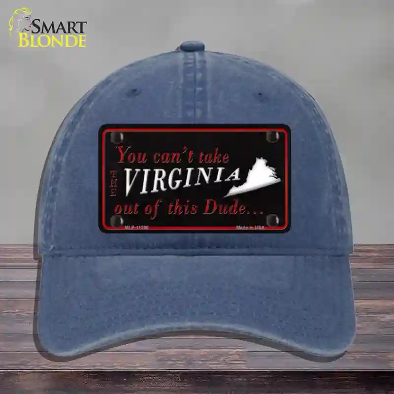 HAT11-MLP-11300 Virginia Dude Novelty License Plate Hat, Unconstructed Cotton - Navy