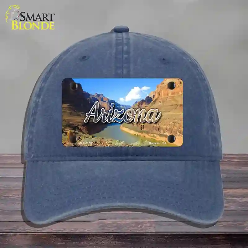 HAT11-MLP-11585 Arizona Canyon State Novelty License Plate Hat, Unconstructed Cotton - Navy