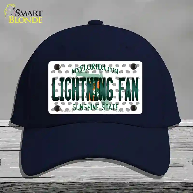 HAT20-MLP-10830 Lightning Fan Florida Novelty License Plate Hat, Cotton - Navy