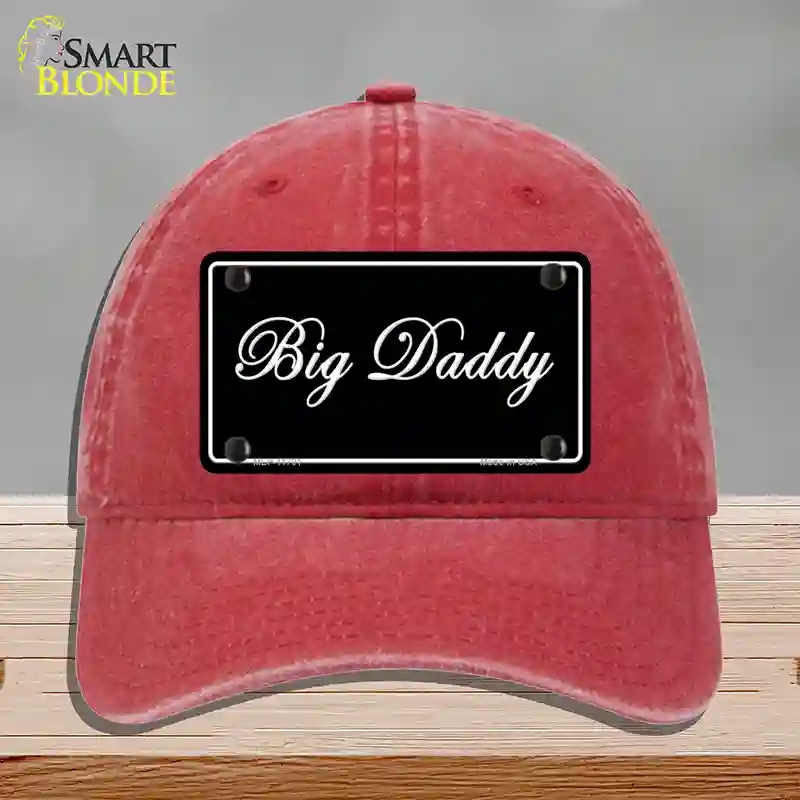 HAT13-MLP-11701 Big Daddy Novelty License Plate Hat, Unconstructed Cotton - Red