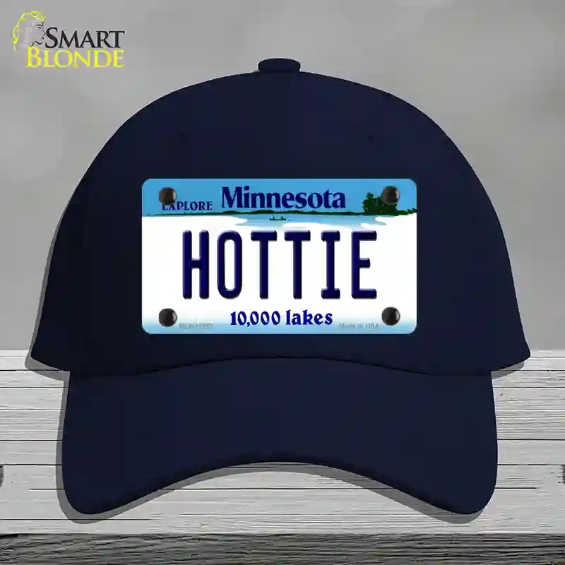 HAT20-MLP-11057 Hottie Minnesota State Novelty License Plate Hat, Cotton - Navy