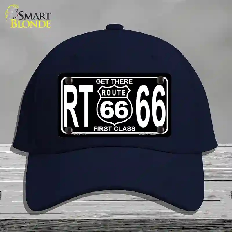 HAT20-MLP-1133 Get There 1st Class Novelty License Plate Hat, Cotton - Navy
