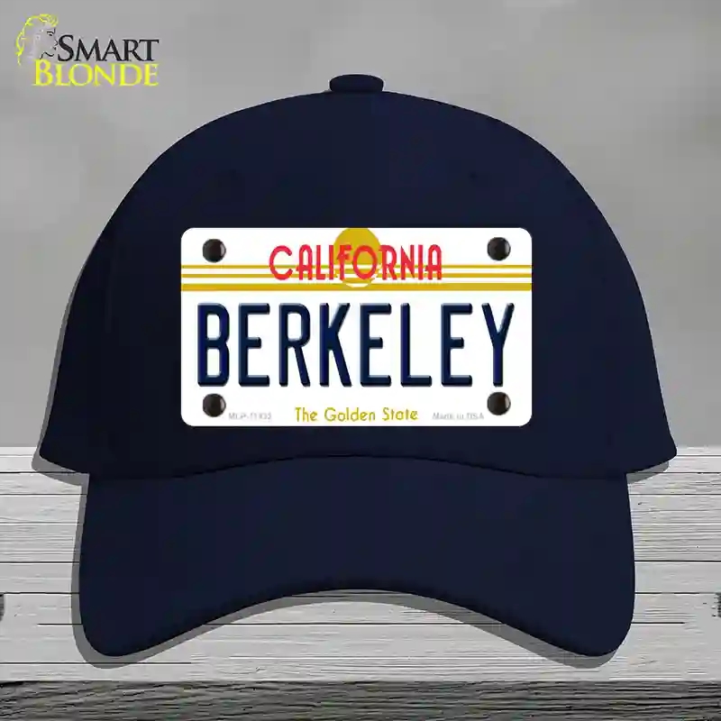 HAT20-MLP-11432 Berkeley California Novelty License Plate Hat, Cotton - Navy