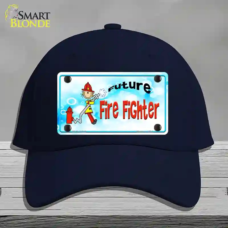 HAT20-MLP-11539 Future Fire Fighter Novelty License Plate Hat, Cotton - Navy
