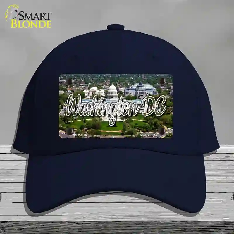 HAT20-MLP-11638 Washington DC White House State Novelty License Plate Hat, Cotton - Navy