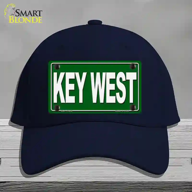 HAT20-MLP-11648 Key West Novelty License Plate Hat, Cotton - Navy
