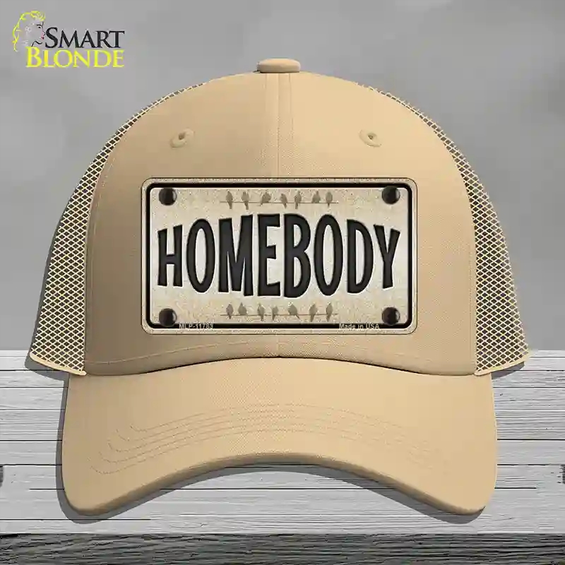 HAT15-MLP-11783 Homebody Novelty License Plate Hat, Mesh - Khaki