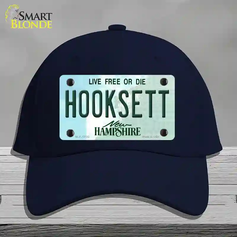 HAT20-MLP-12132 Hooksett   Hampshire Novelty License Plate Hat, Cotton - Navy