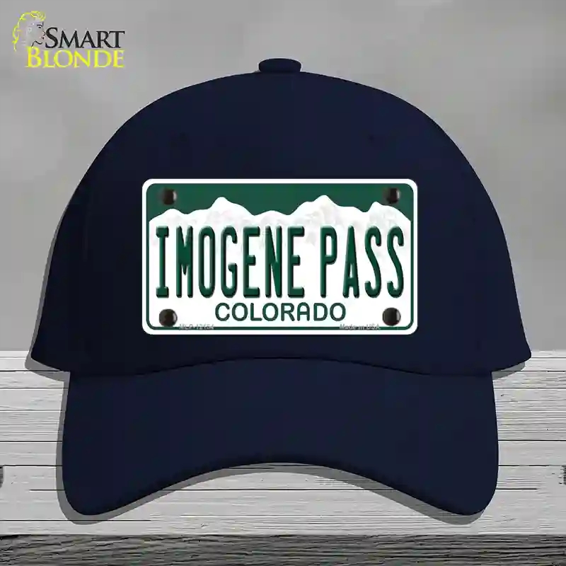 HAT20-MLP-12154 Imogene Pass Colorado Novelty License Plate Hat, Cotton - Navy