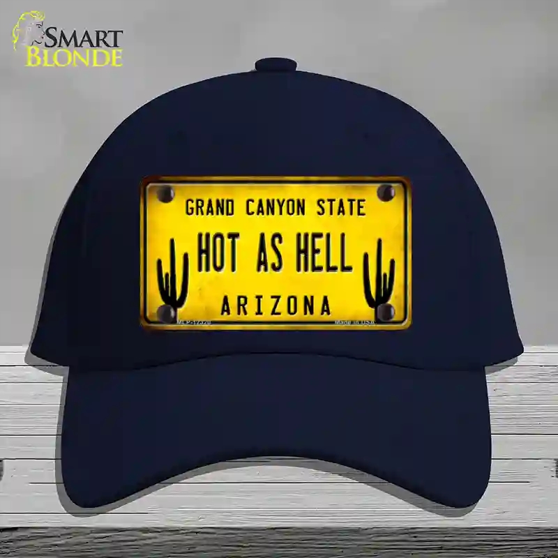 HAT20-MLP-12320 Arizona Hot as Hell Novelty License Plate Hat, Cotton - Navy