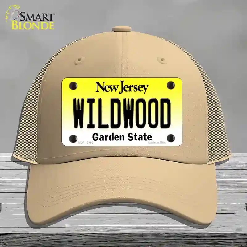 HAT15-MLP-10153 Wildwood   Jersey Novelty License Plate Hat, Mesh - Khaki