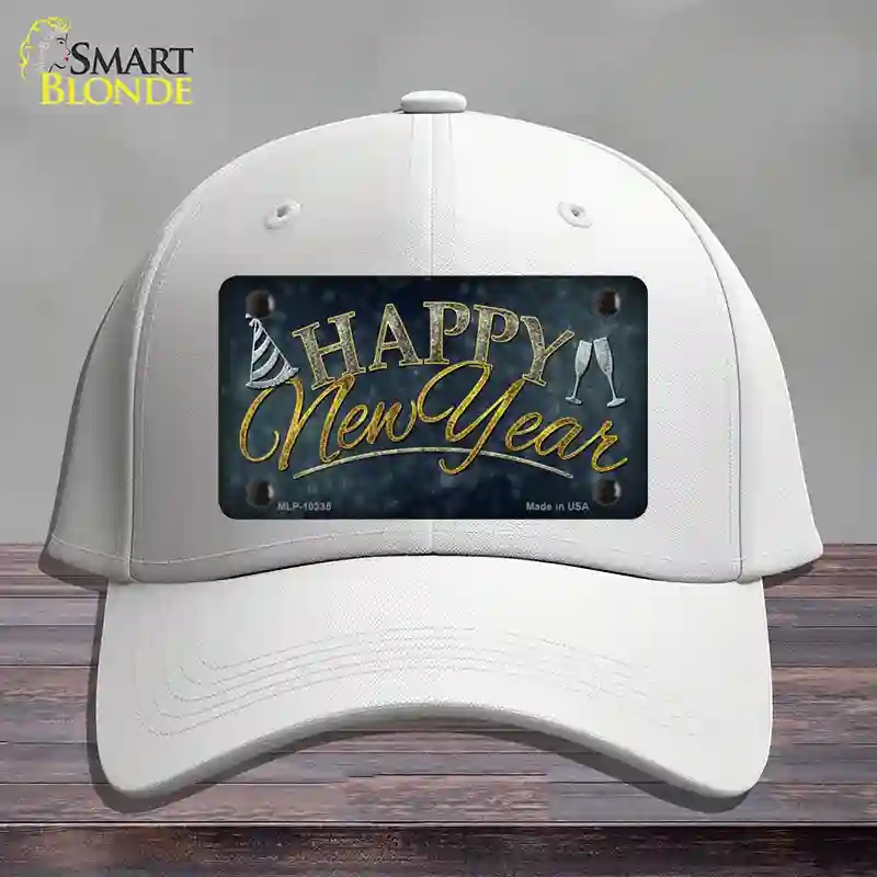 HAT21-MLP-10335 Happy   Year Novelty License Plate Hat, Cotton - White