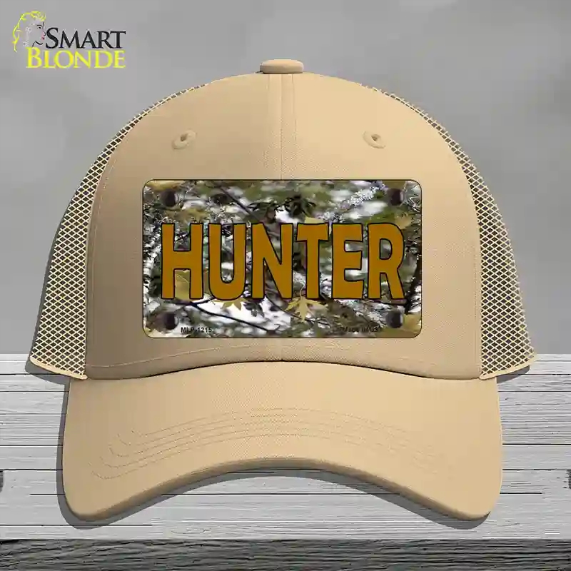 HAT15-MLP-1215 Hunter Camouflage Novelty License Plate Hat, Mesh - Khaki
