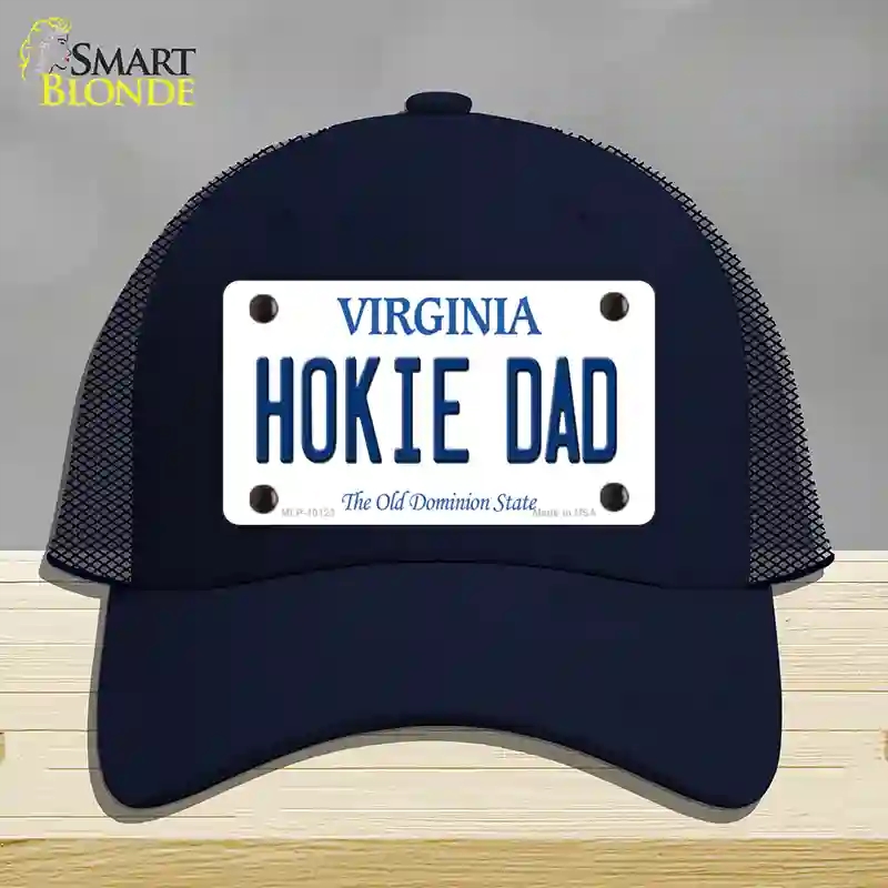 HAT16-MLP-10123 Hokie Dad Virginia Novelty License Plate Hat, Mesh - Navy