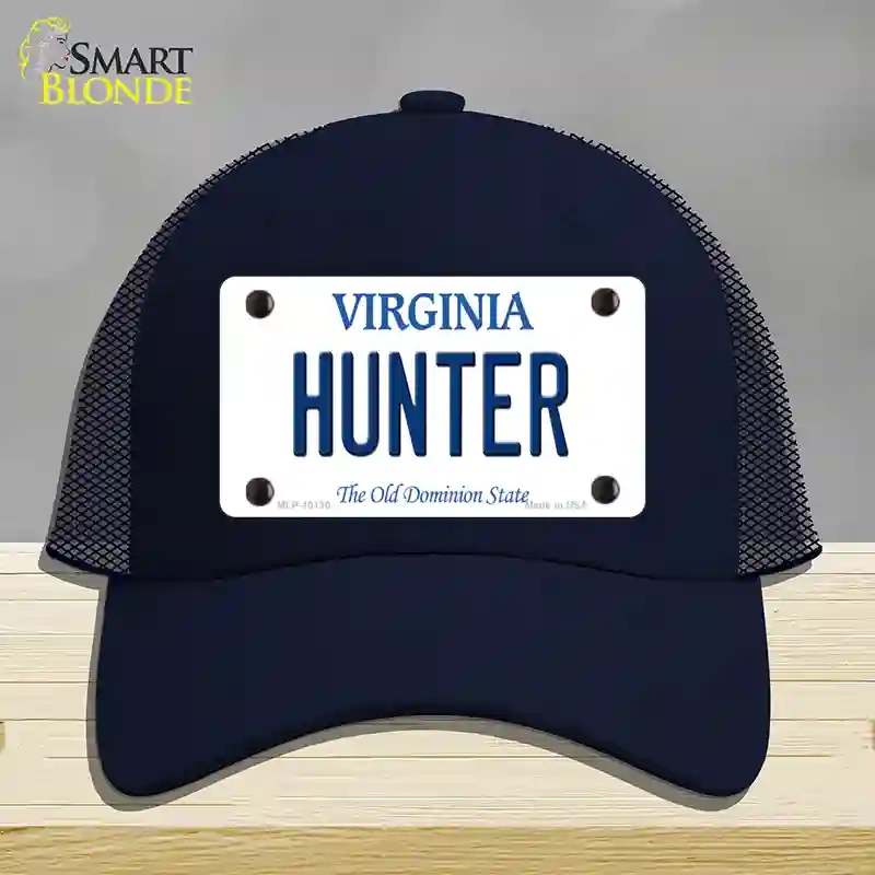 HAT16-MLP-10130 Hunter Virginia Novelty License Plate Hat, Mesh - Navy