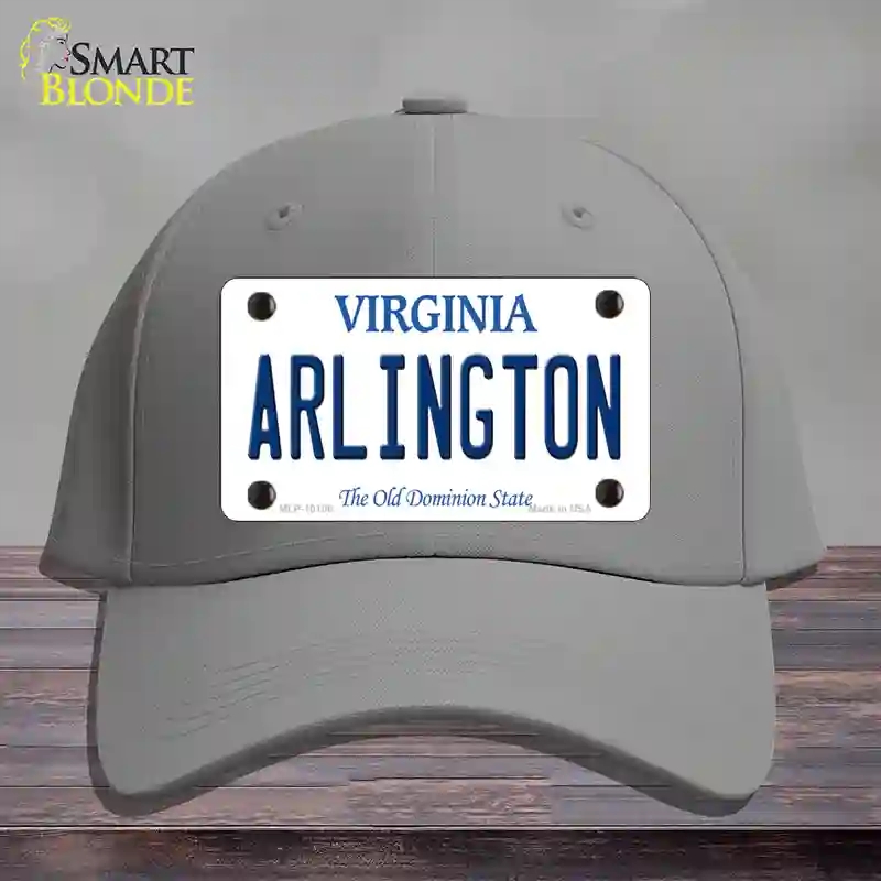 HAT23-MLP-10108 Arlington Virginia Novelty License Plate Hat, Cotton - Gray