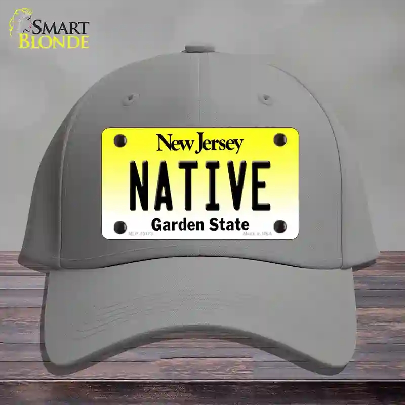 HAT23-MLP-10173 Native   Jersey Novelty License Plate Hat, Cotton - Gray