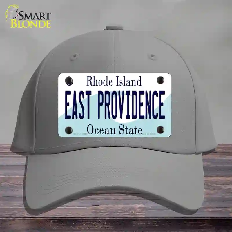 HAT23-MLP-11189 East Providence Rhode Island State Novelty License Plate Hat, Cotton - Gray