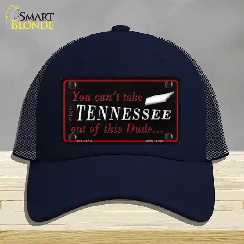 HAT16-MLP-11296 Tennessee Dude Novelty License Plate Hat, Mesh - Navy