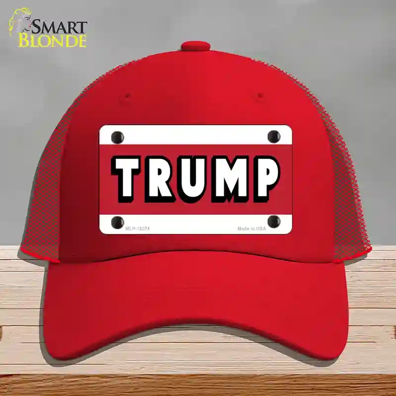 HAT17-MLP-12274 Trump Novelty License Plate Hat, Mesh - Red