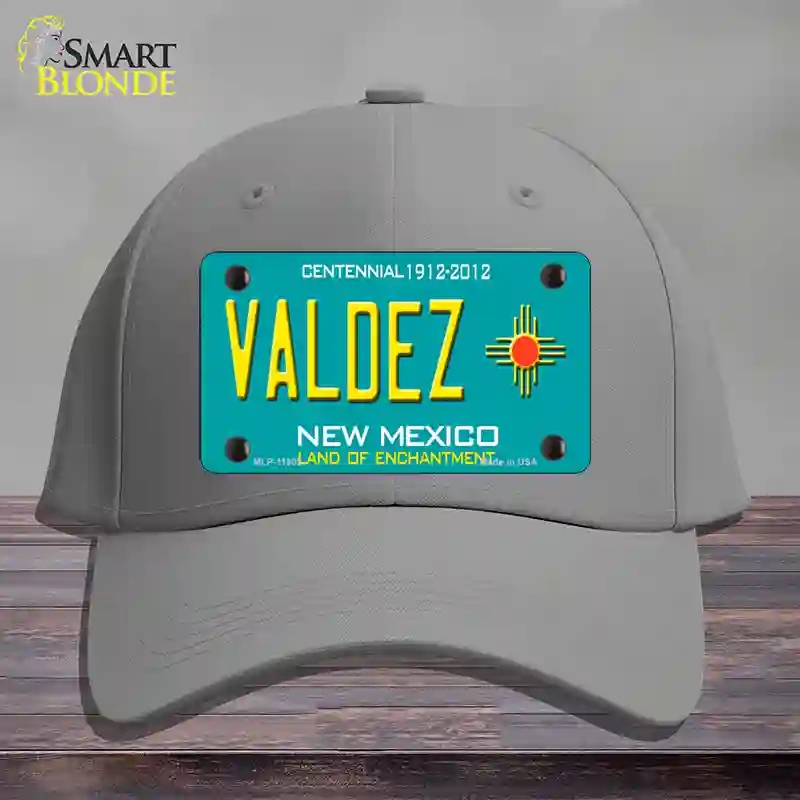 HAT23-MLP-11803 Valdez   Mexico Novelty License Plate Hat, Cotton - Gray