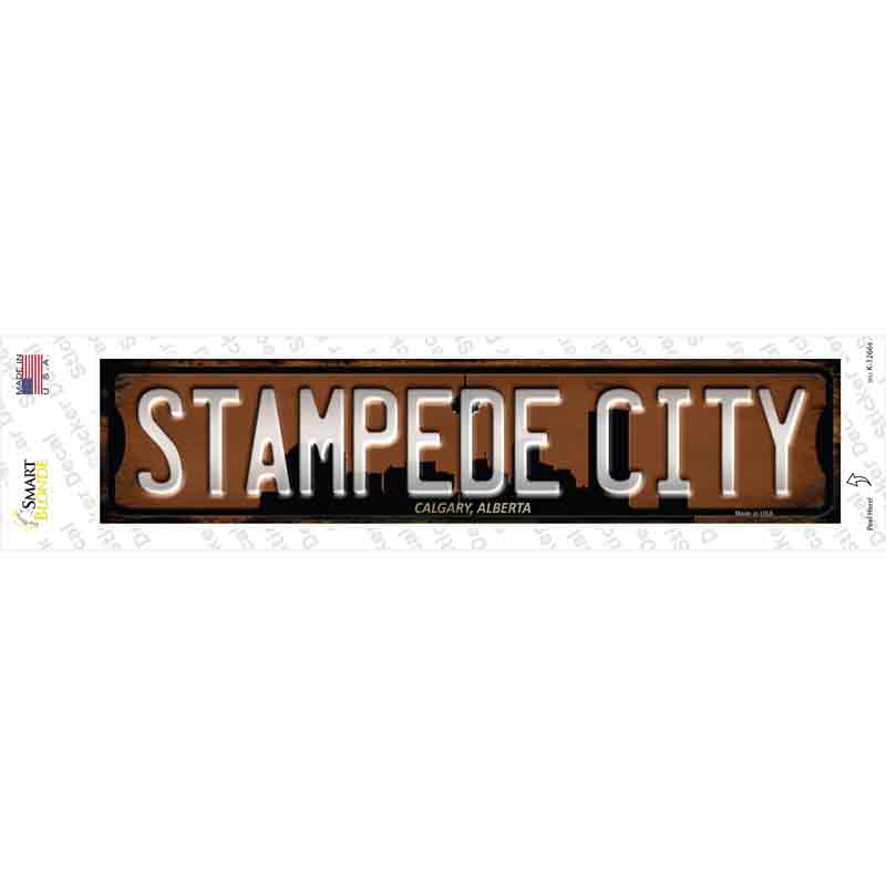 K-1266s-M Calgary Alberta Stampede City Novelty Narrow Sticker Decal, Medium