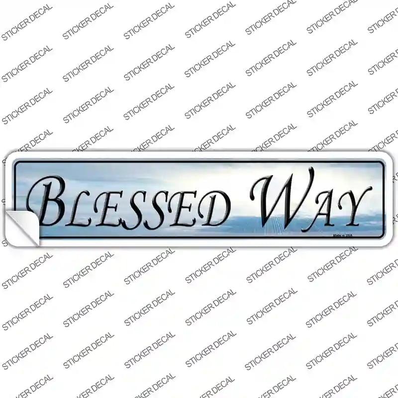 K-1277s-XL Blessed Way Novelty Narrow Sticker Decal, Extra Large