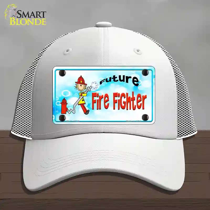 HAT19-MLP-11539 Future Fire Fighter Novelty License Plate Hat, Mesh - White