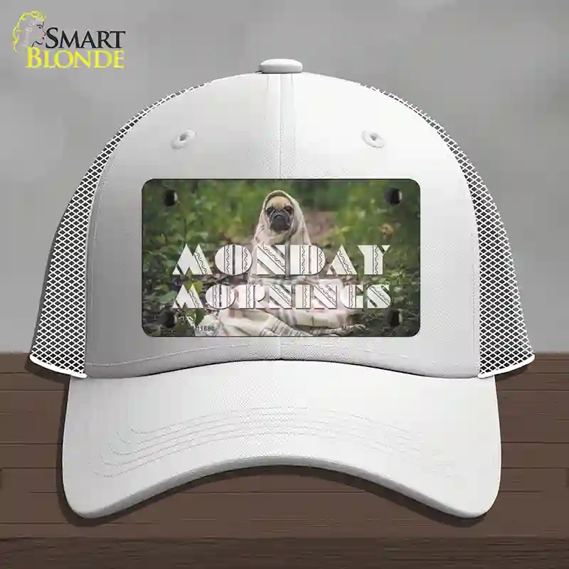 HAT19-MLP-11898 Monday Mornings Novelty License Plate Hat, Mesh - White