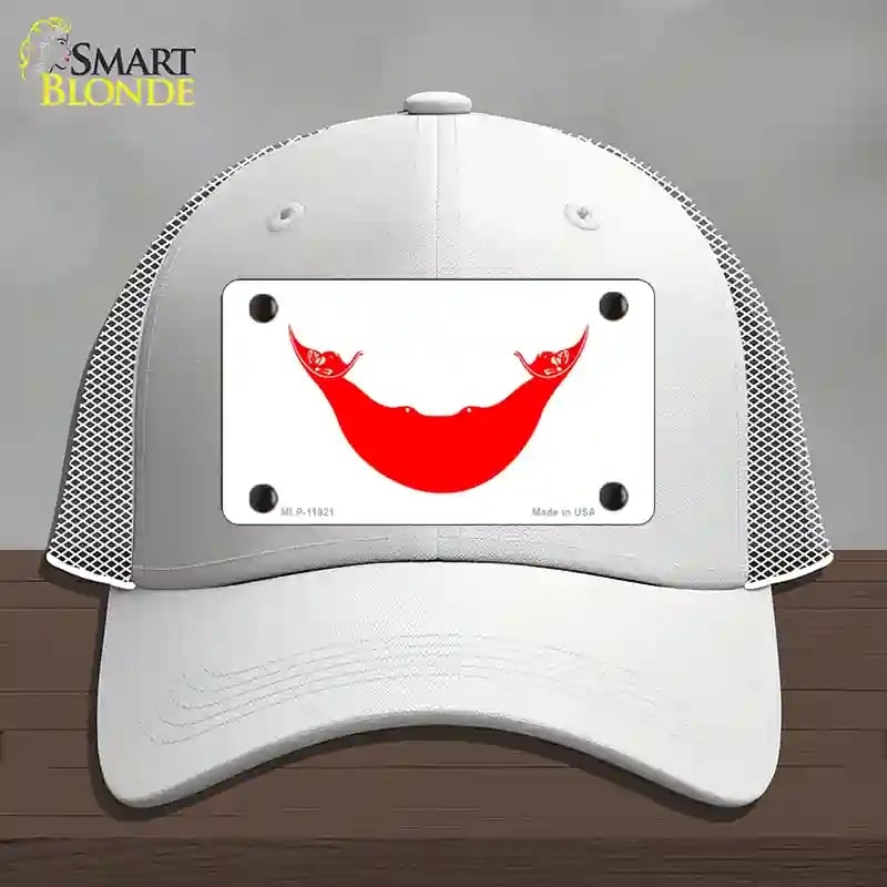 HAT19-MLP-11921 Easter Island Flag Novelty License Plate Hat, Mesh - White