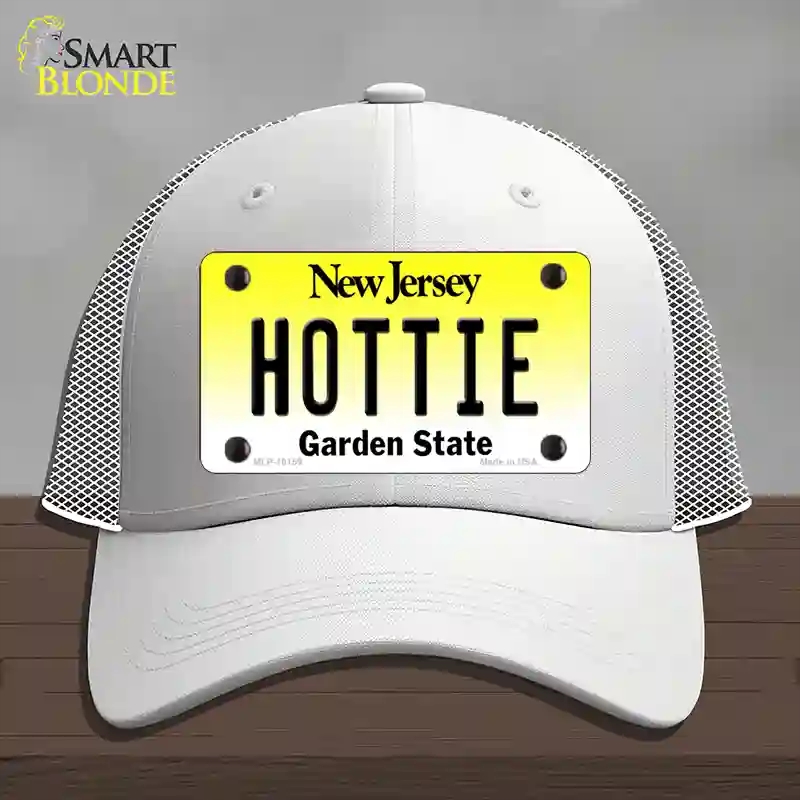 HAT19-MLP-10159 Hottie   Jersey Novelty License Plate Hat, Mesh - White