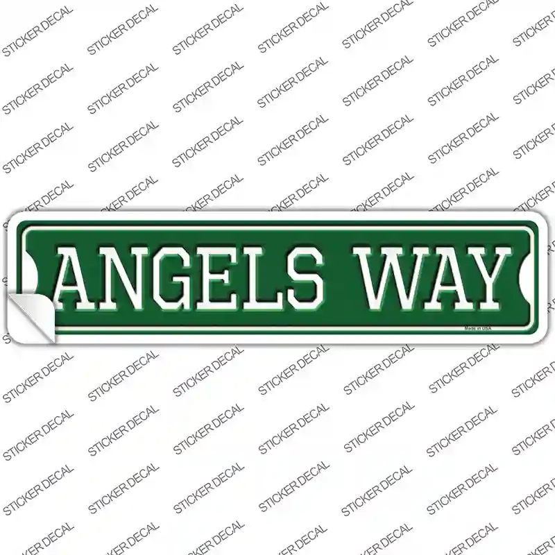 K-976s-L Angels Way Novelty Narrow Sticker Decal, Large