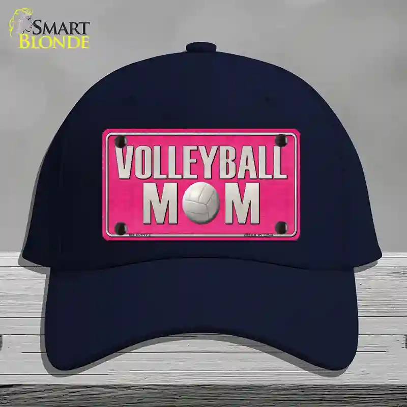 HAT20-MLP-1173 Volleyball Mom Novelty License Plate Hat, Cotton - Navy
