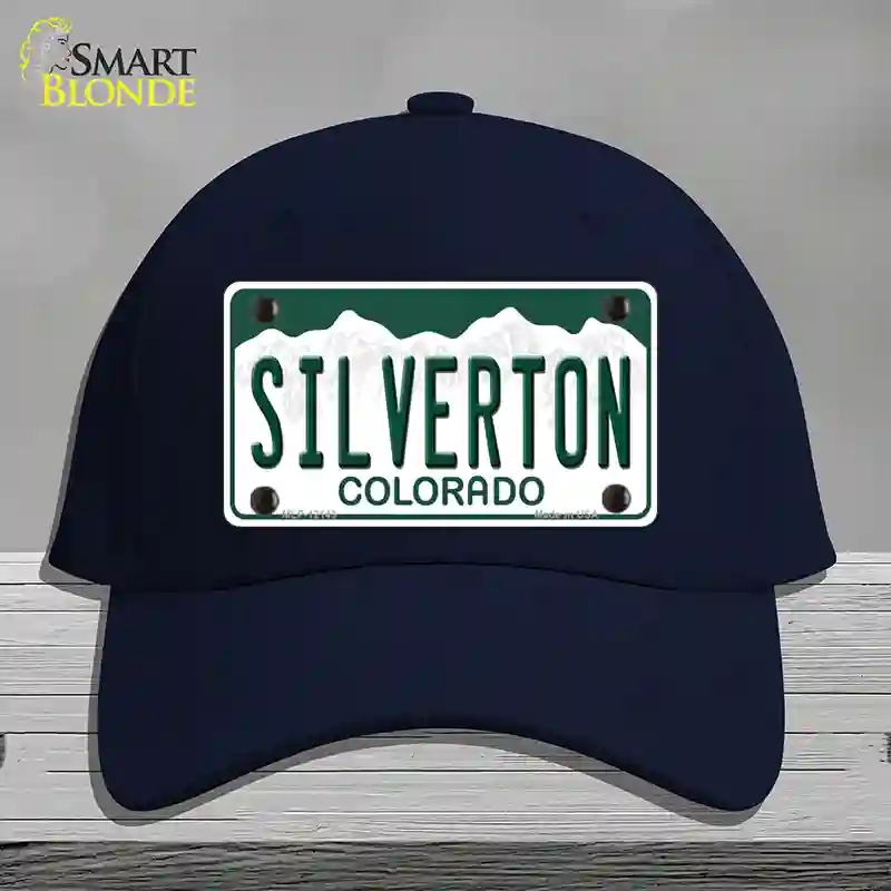 HAT20-MLP-12143 Silverton Colorado Novelty License Plate Hat, Cotton - Navy