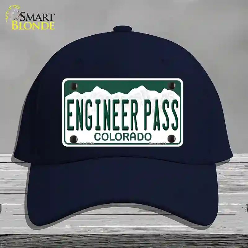 HAT20-MLP-12149 Engineer Pass Colorado Novelty License Plate Hat, Cotton - Navy