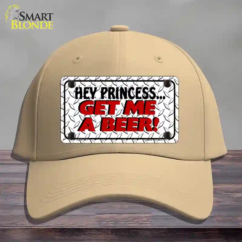 HAT22-MLP-031 Get Me a Beer Novelty License Plate Hat, Cotton - Khaki