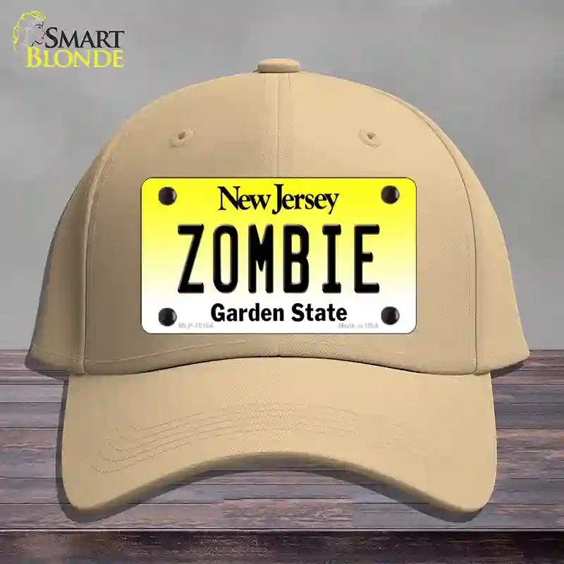 HAT22-MLP-10164 Zombie   Jersey Novelty License Plate Hat, Cotton - Khaki