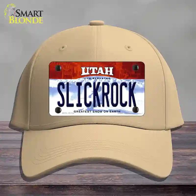 HAT22-MLP-10234 Slickrock Utah Novelty License Plate Hat, Cotton - Khaki